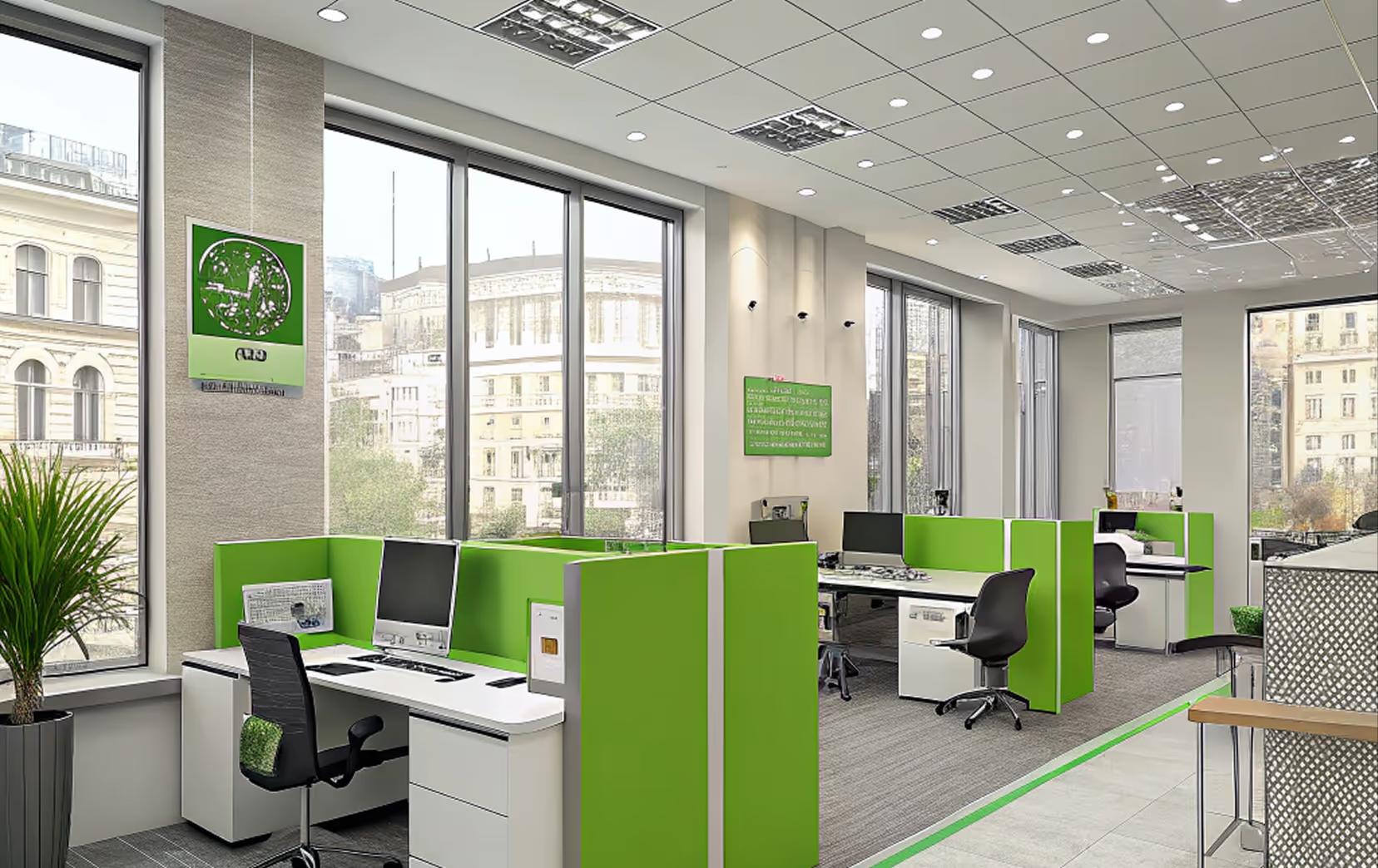 bank office